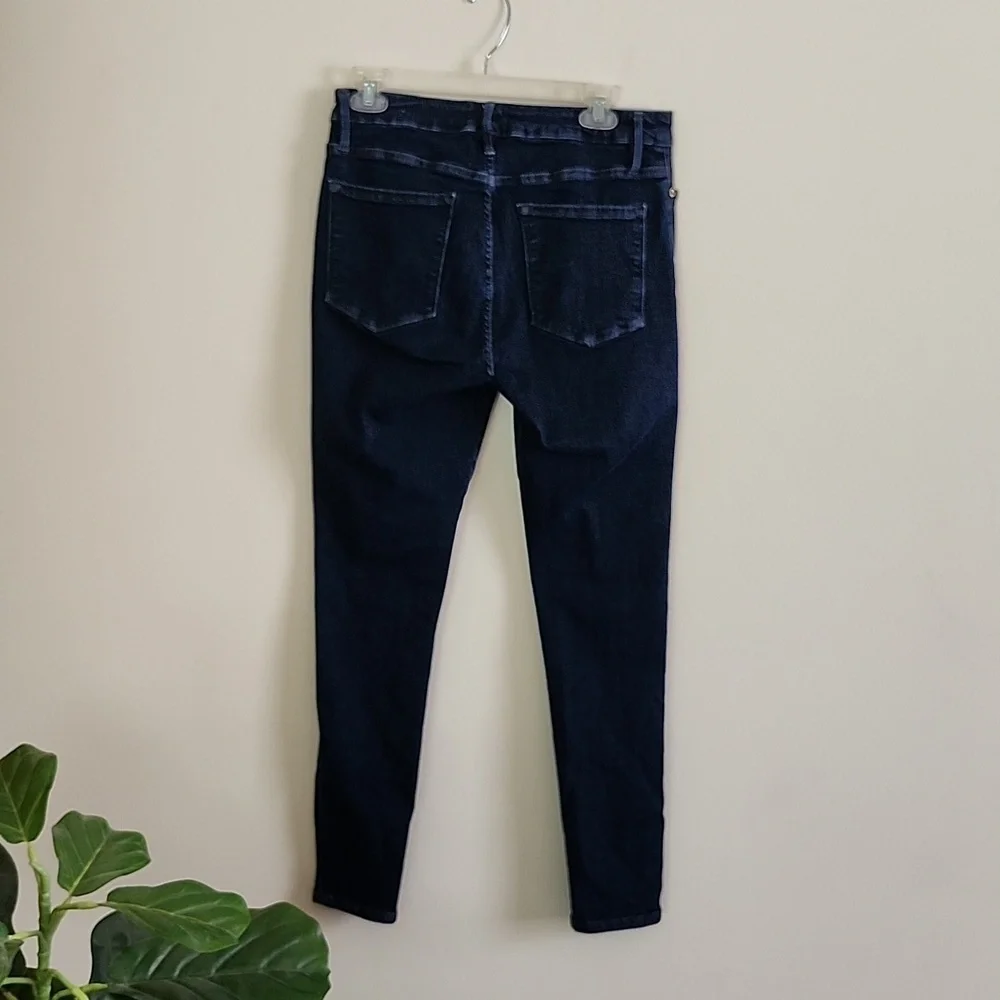 Frame Le One Skinny dark wash jeans women's size 2 organic cotton stretch jeans - Picture 5 of 9